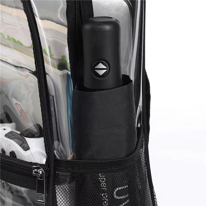 Youth Fashion Clear PVC Backpack detail 06