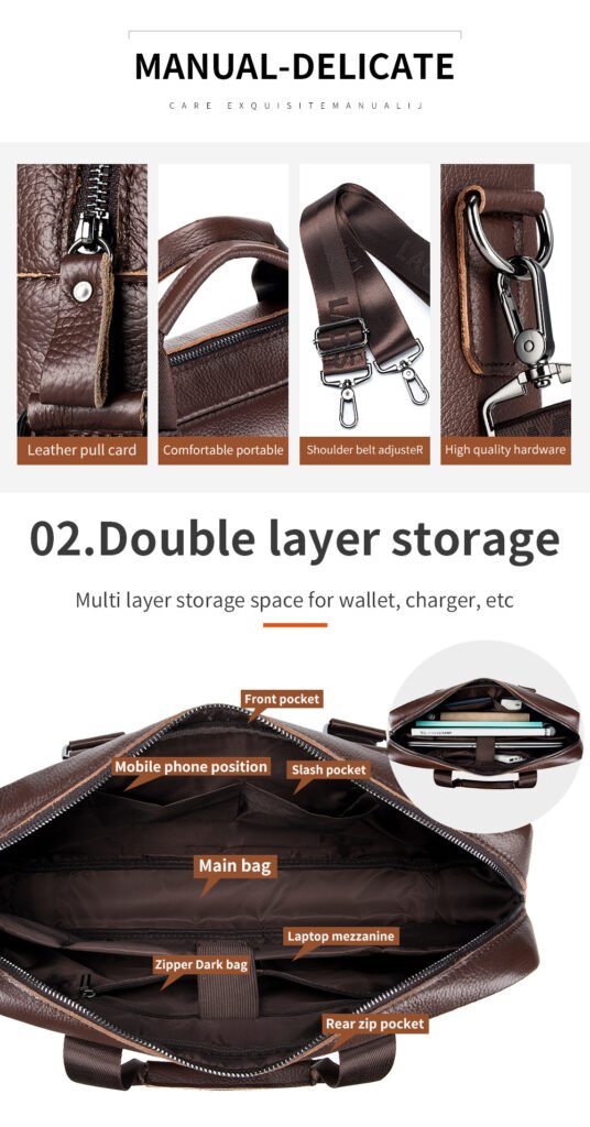 genuine leather briefcase for men (5)