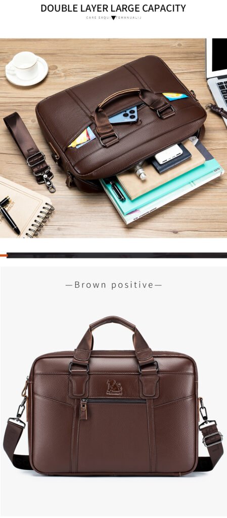 genuine leather briefcase for men (8)