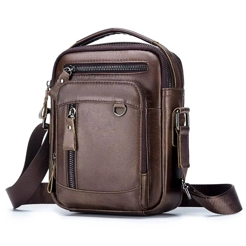 genuine leather men's shoulder bag (1)
