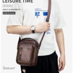 genuine leather men's shoulder bag (2)