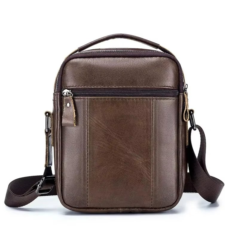 genuine leather men's shoulder bag (5)