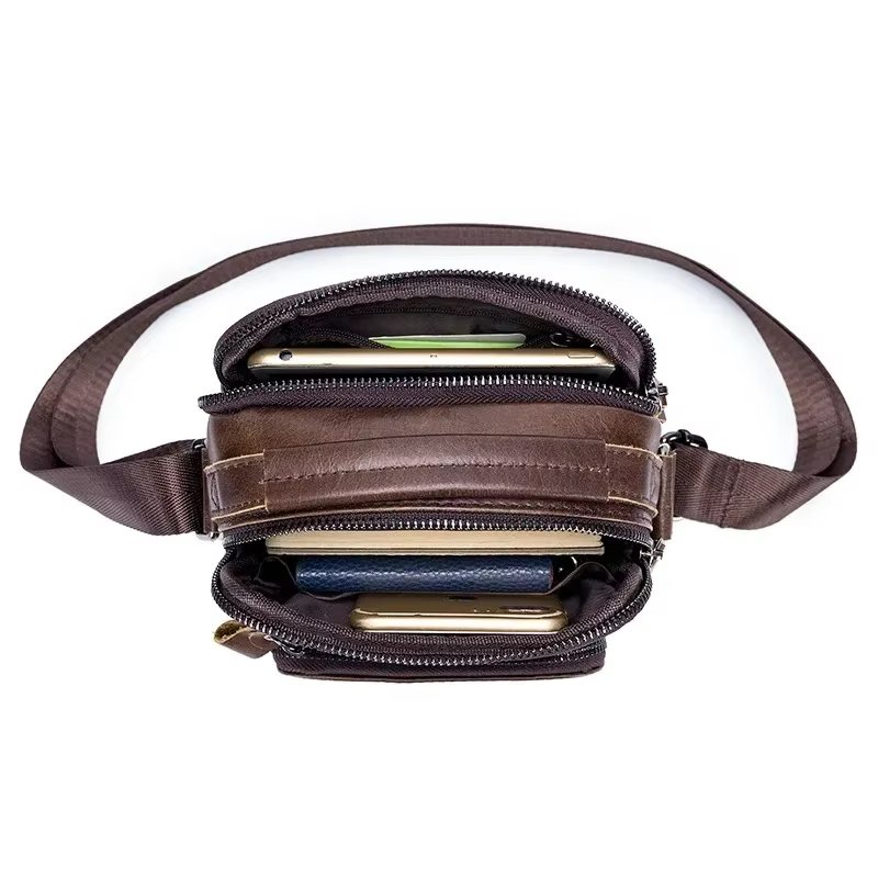 genuine leather men's shoulder bag (7)