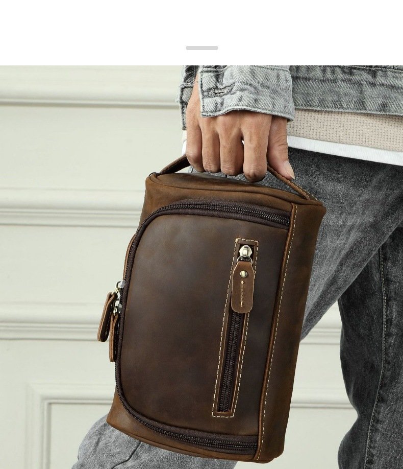 genuine leather toiletry bag (1)