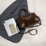 pu leather studded boston bag 9027 (6)