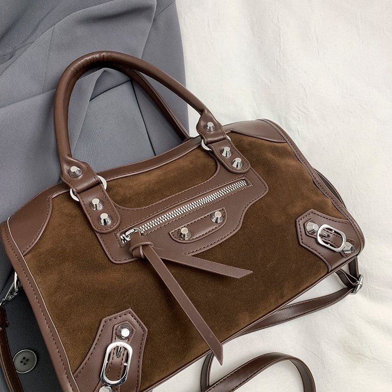 pu leather studded boston bag 9027 (7)