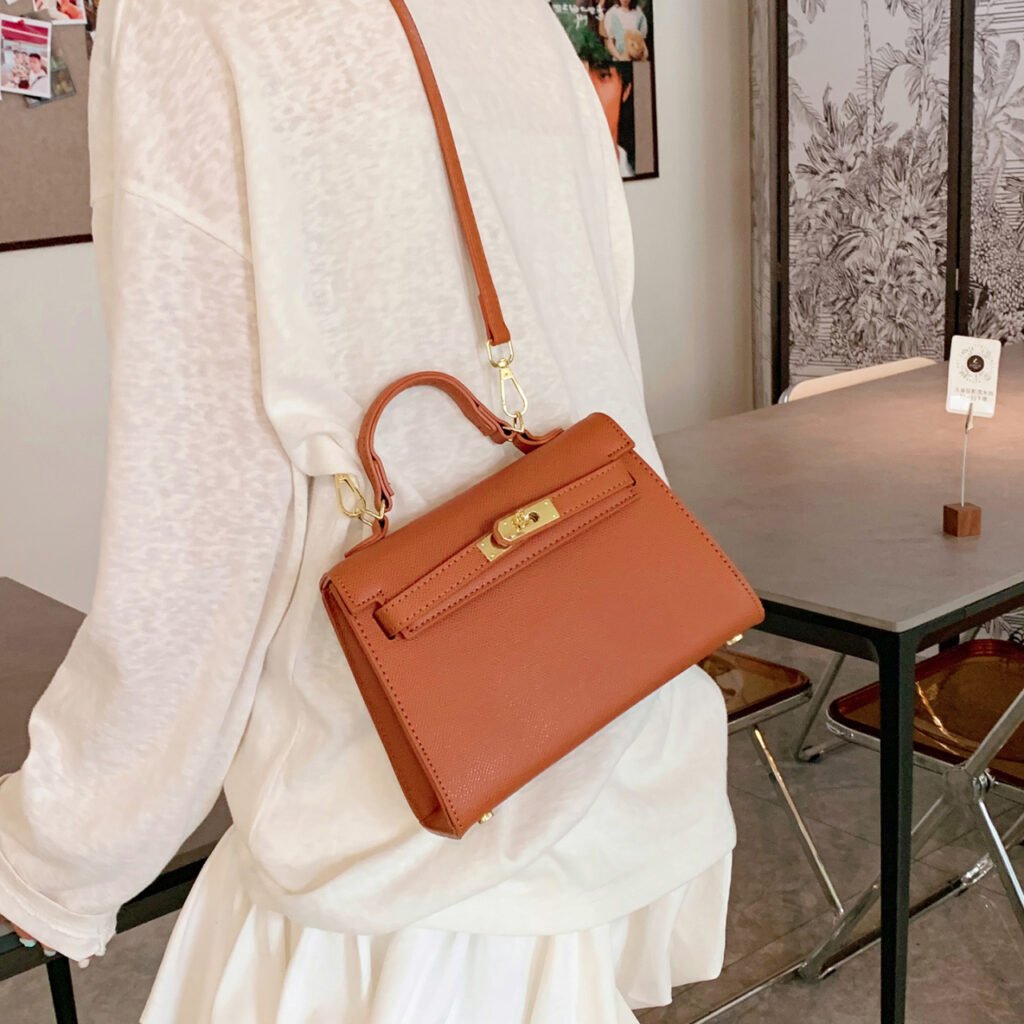 stylish pu leather handbag 1007 2 (2)