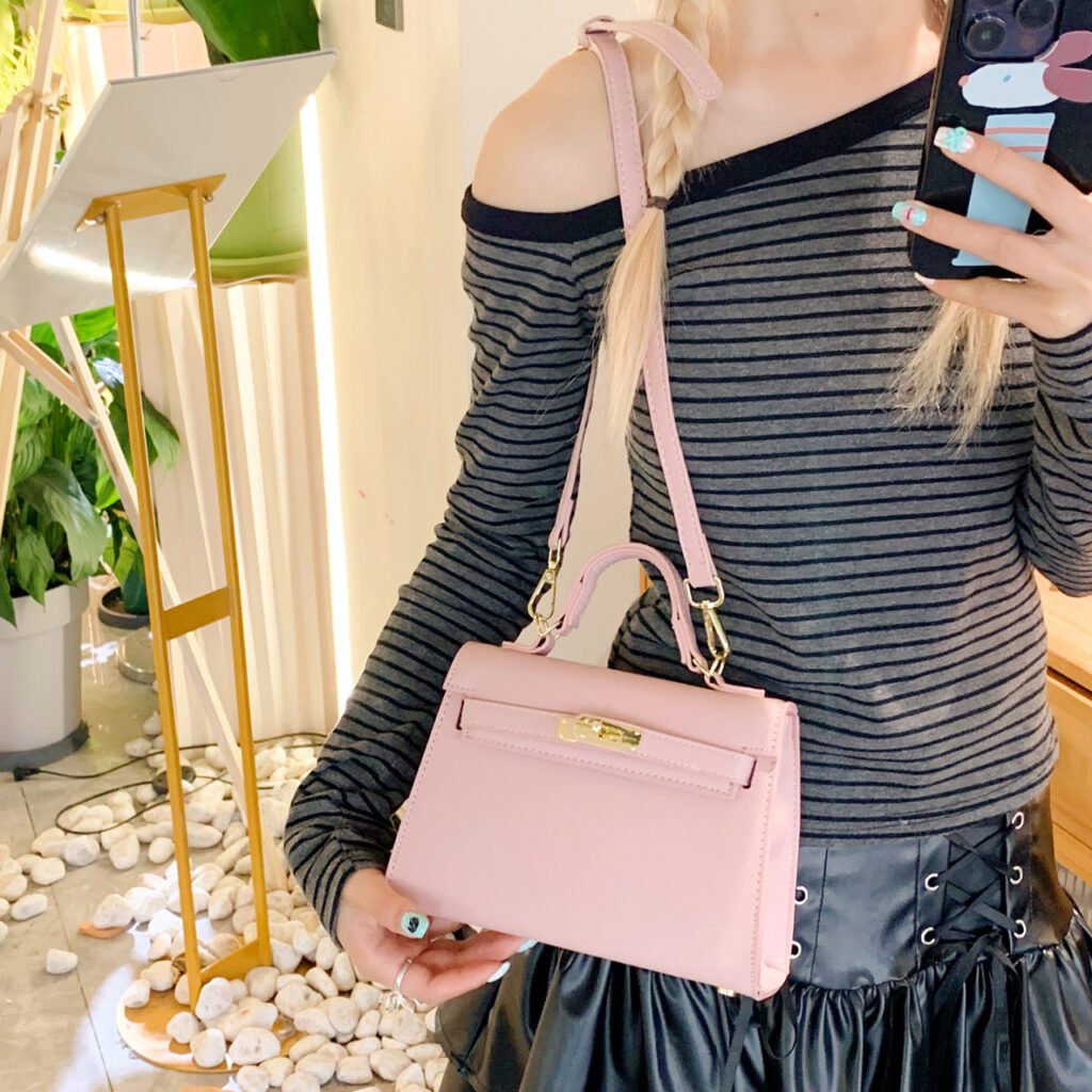 stylish pu leather handbag 1007 2 (5)