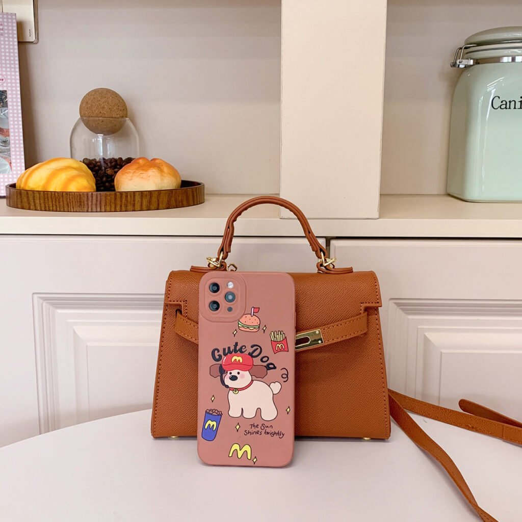 stylish pu leather handbag 1007 2 (6)