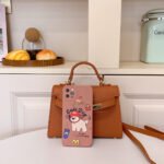 stylish pu leather handbag 1007 2 (6)