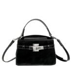 small square lock closure bag women 727