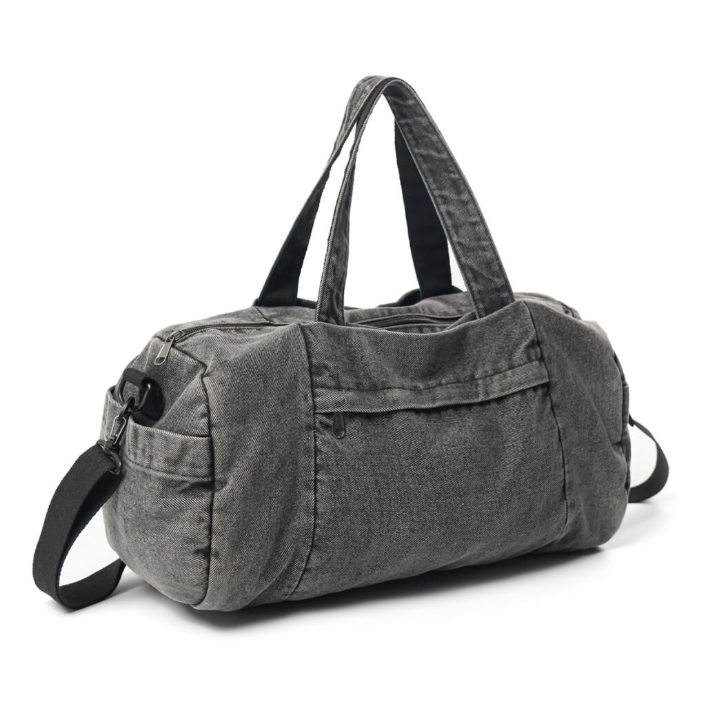vintage wash denim canvas bag 0215 (1)