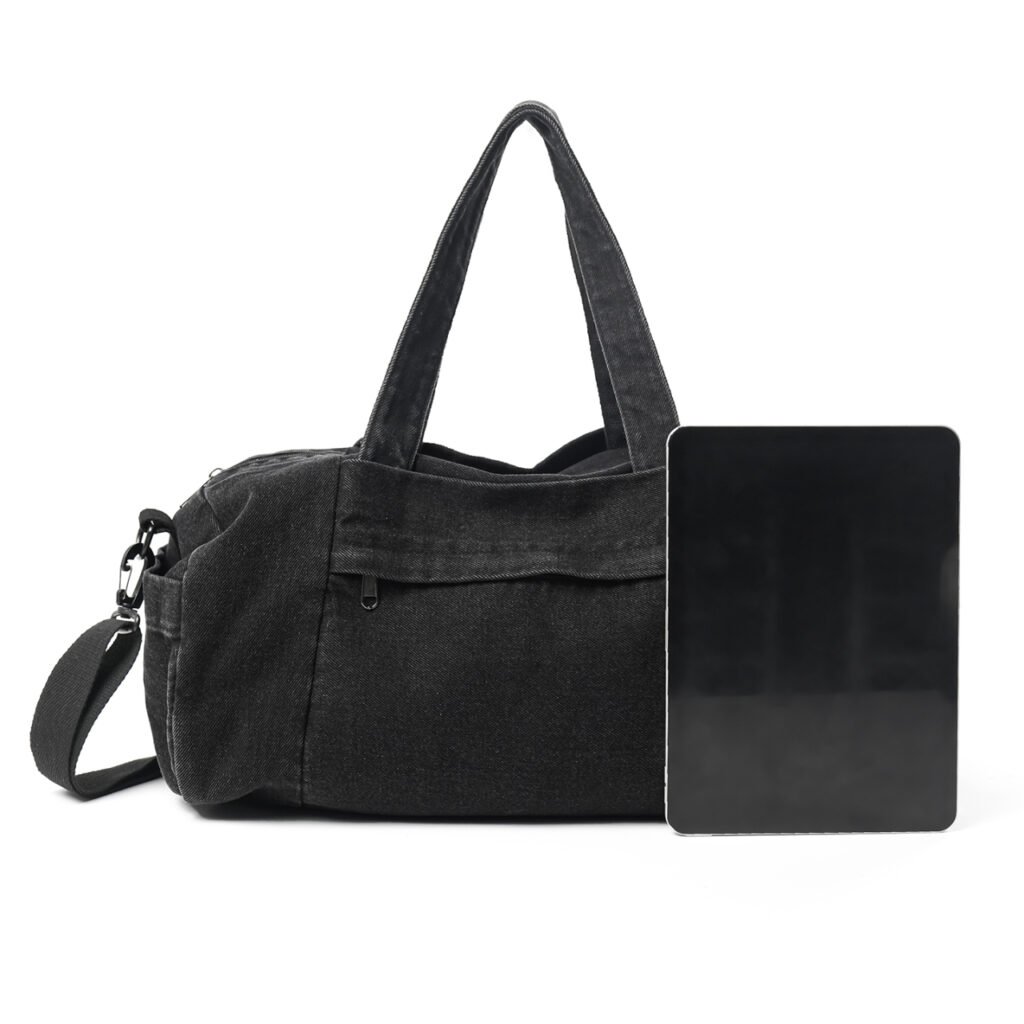 vintage wash denim canvas bag 0215 (6)