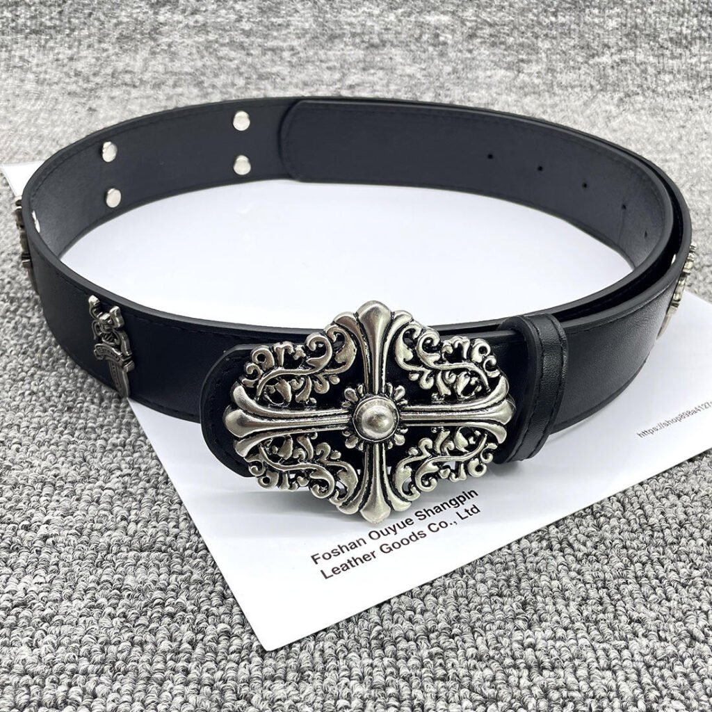 sku 03 black patterned cross studded holy sword