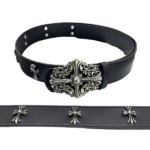 sku 06 black cross patterned cross studded holy sword