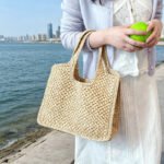 large capacity woven straw tote bag 6208 (6)