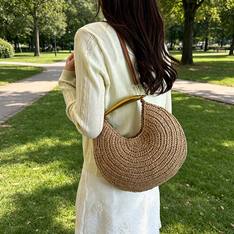 round straw woven shoulder bag (12)