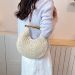 round straw woven shoulder bag (3)