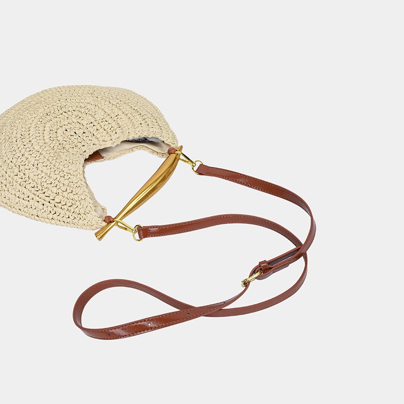round straw woven shoulder bag (9)