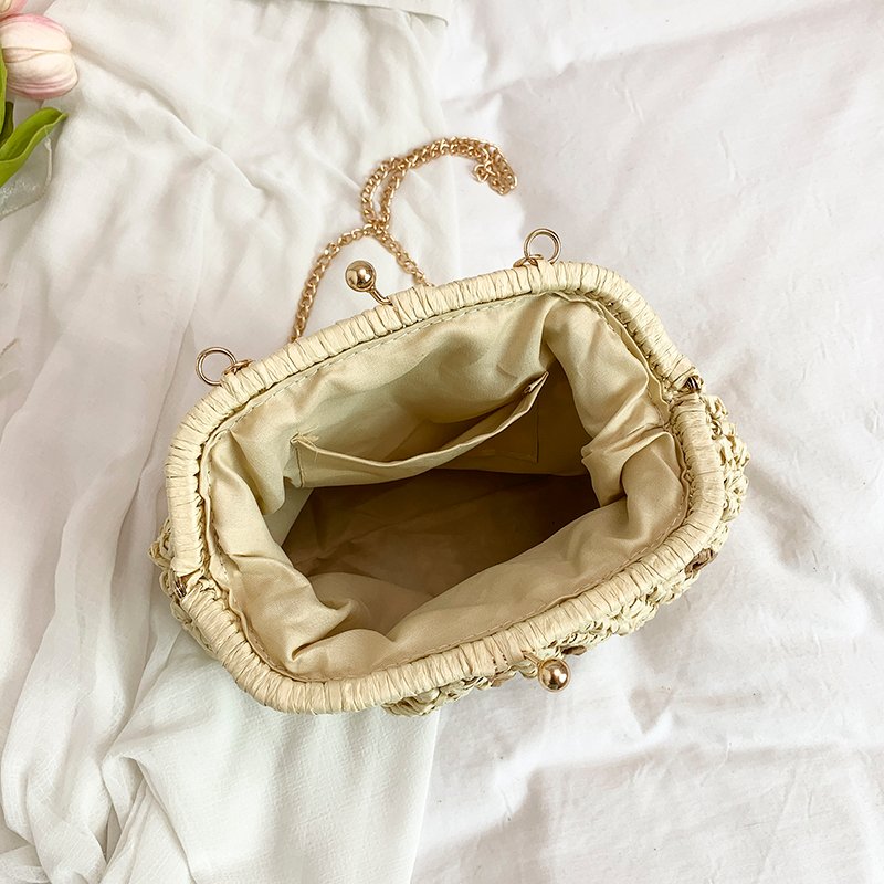 shell straw woven crossbody bag 9057 (10)