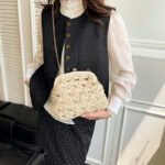 shell straw woven crossbody bag 9057 (2)