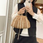 shell straw woven crossbody bag 9057 (3)