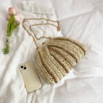 shell straw woven crossbody bag 9057 (6)