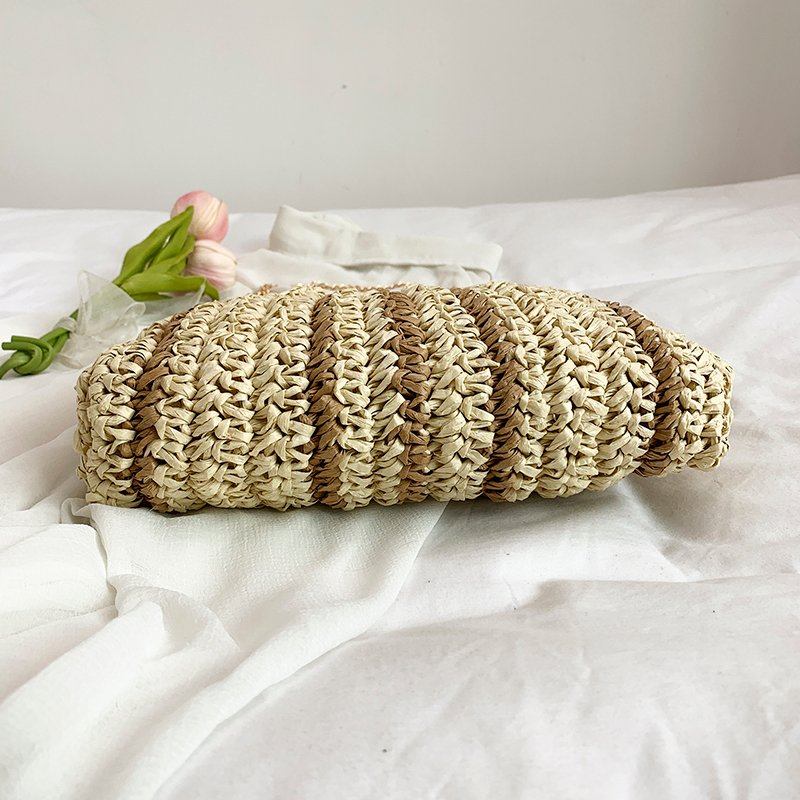 shell straw woven crossbody bag 9057 (7)