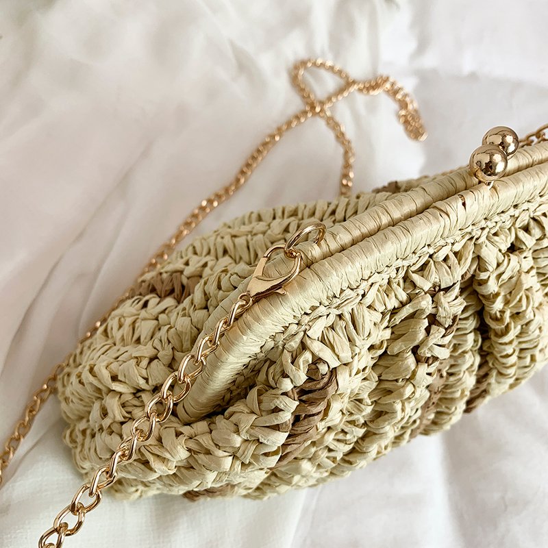 shell straw woven crossbody bag 9057 (9)