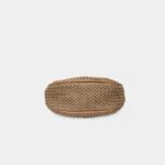 woven straw handbag chain metal handle (9)